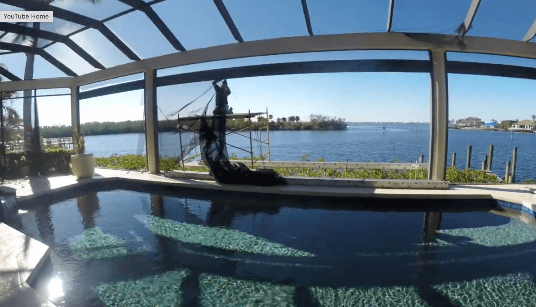 Pool cage rescreen in Fort Myers Florida by Solid Makers Aluminum Structures