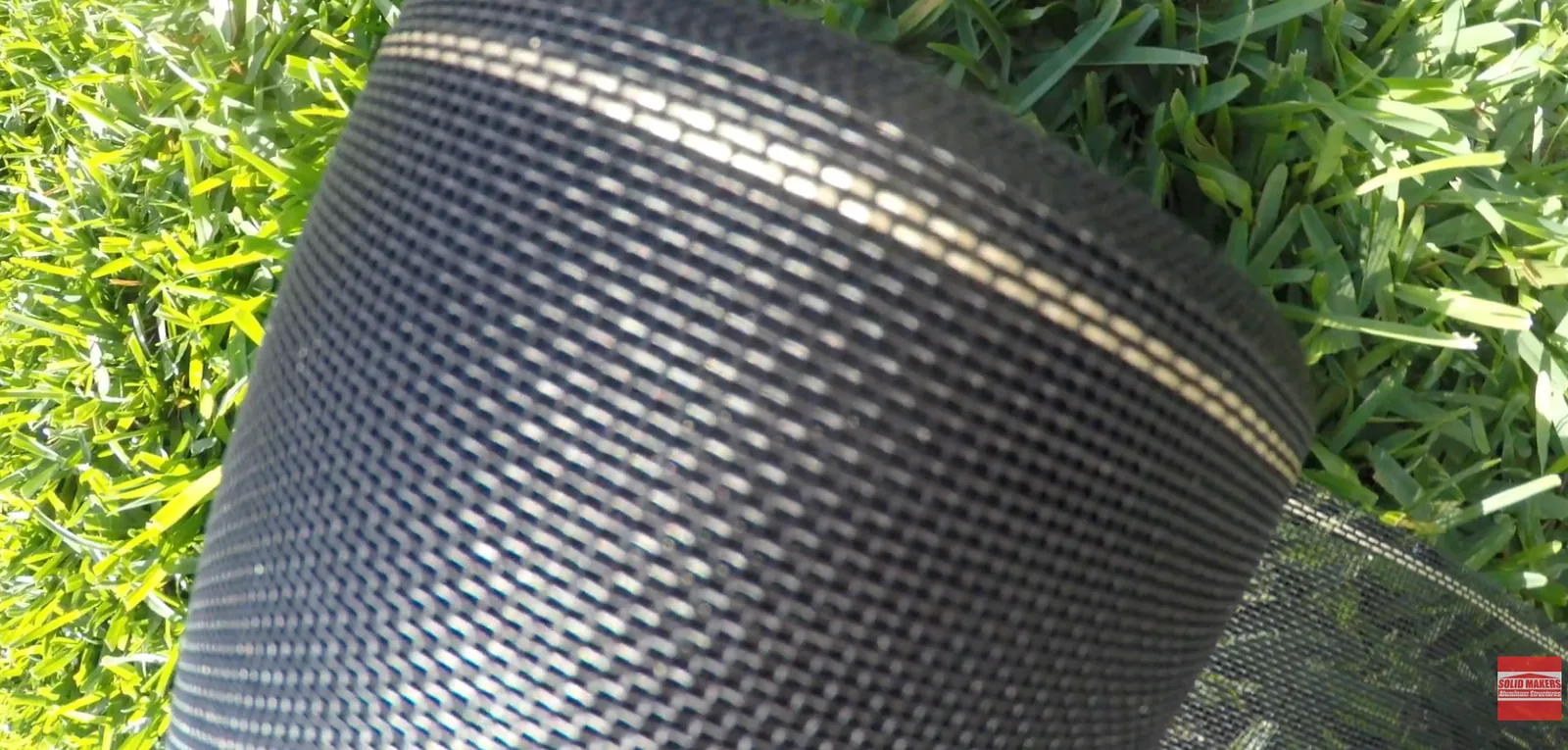 Close-up of Super Screen used for a pool cage repair in Lehigh Acres Florida